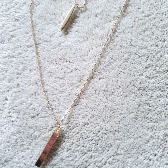 Loft Two Strand Gold tone Necklace - Picture 6 of 8